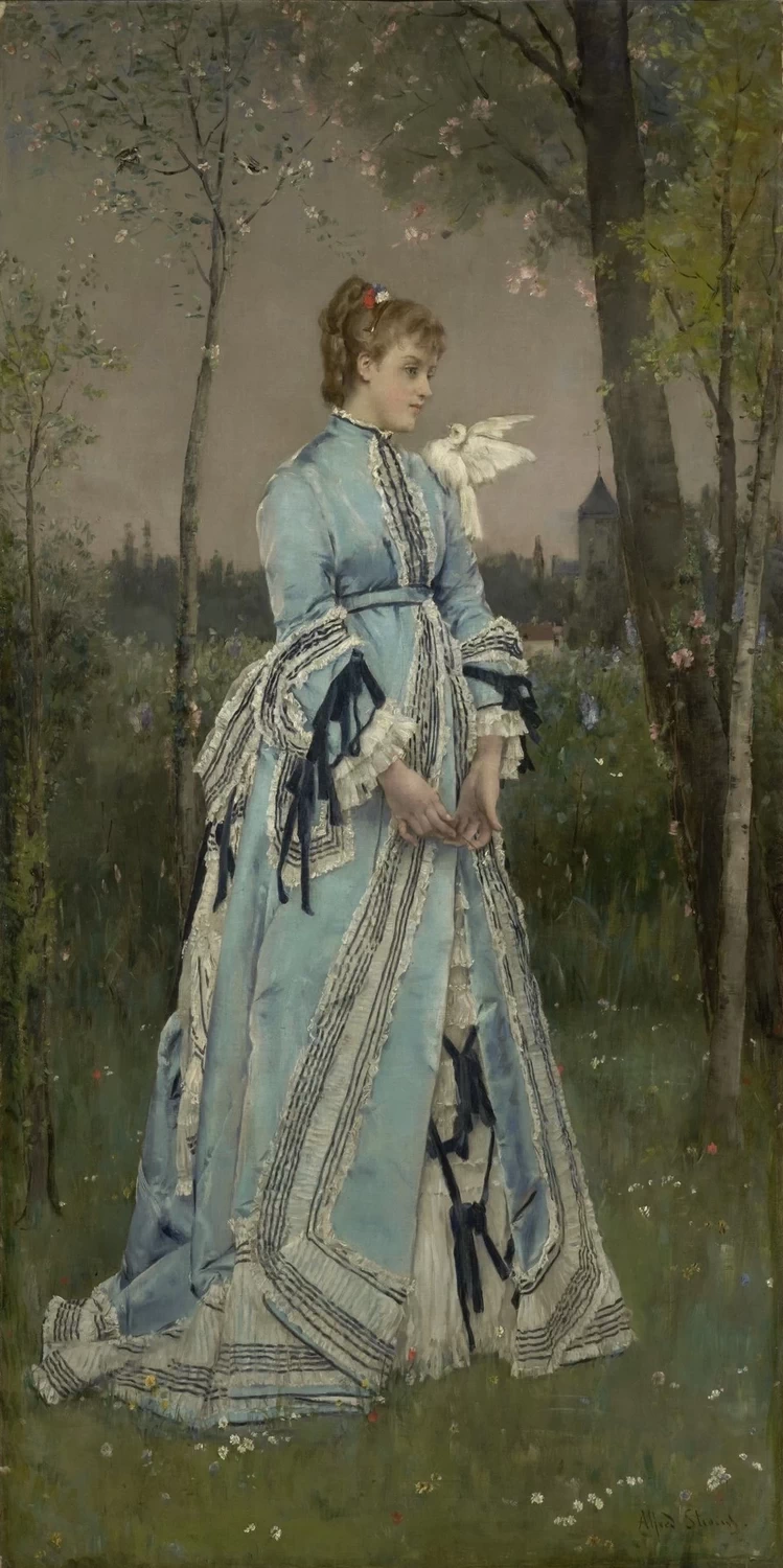 Alfred Émile Stevens - 143, Primavera, 1877, Clark Art Institute, Williamstown
